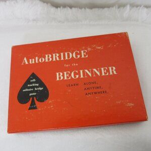 AutoBridge for the Beginner 1959 Self Teaching Solitaire Bridge Game
